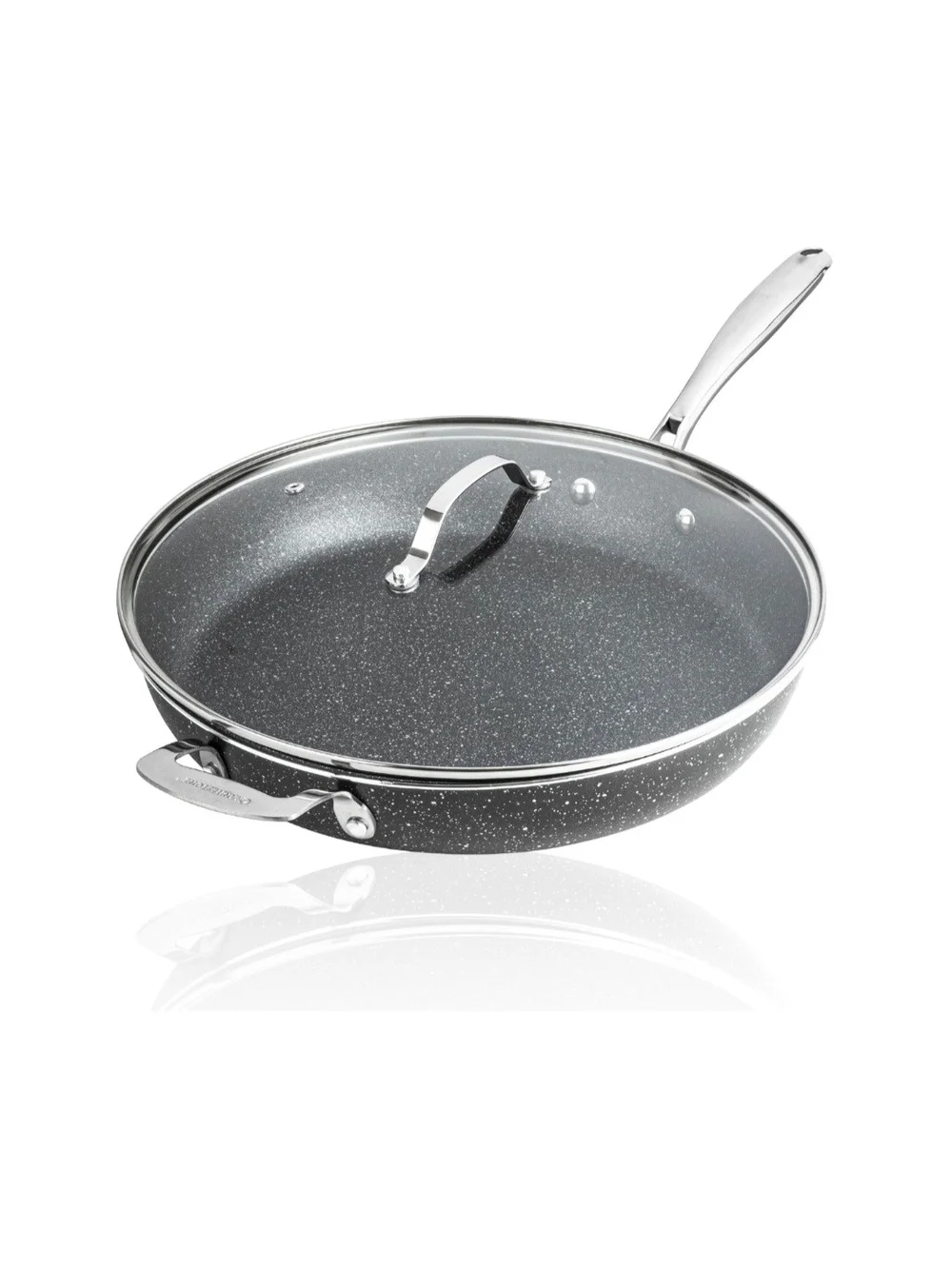 Granitestone Diamond 14-Inch Heavy Duty Nonstick Skillet - Gray